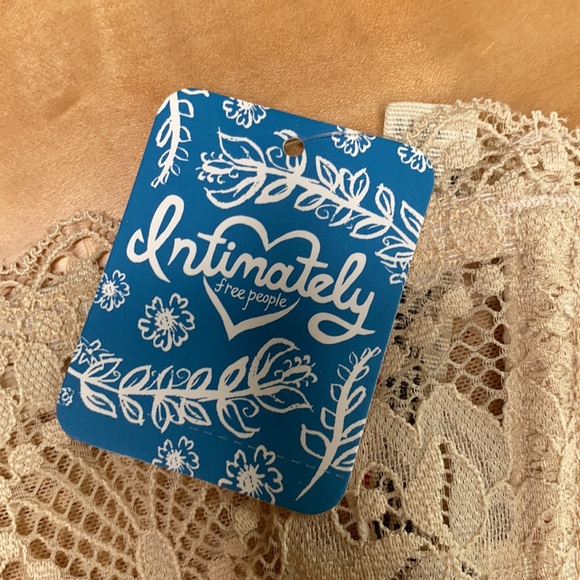 Free People Lacey Looks Women's Bandeau Nude NWT S - Picture 4 of 6